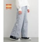 パンツ キッズ 裏微起毛サイドラインリボンパンツ キッズ 子供服 女の子