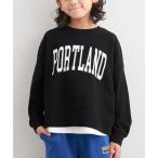 トレーナー  キッズ　レイヤードロゴスウェットトップス キッズ 子供服 男の子