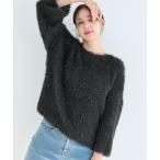 ショッピングcoca ニット セーター ふんわりラメシャギーニットトップス レディース