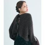 カーディガン シャギーリボン2wayニットカーディガン レディース