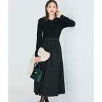 ショッピングマキシ丈ワンピース ワンピース ポロニットドッキングワンピース