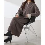 ワンピース 2WAYスウェットライクニットワンピース