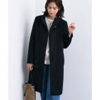 コート アウター 「ウール100％」スタンドカラーロングコート レディース