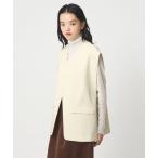 ショッピングジレ ベスト ジレ 「EMMEL REFINES」EM サイドベルト ジレ レディース