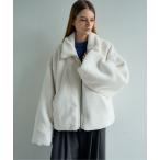 ブルゾン アウター 「ELLUV/エルヴ」ノーブルエレガンスファー ワイドカフスショートブルゾン メンズ レディース