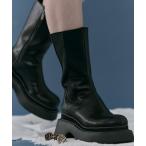 ショッピング厚底 ブーツ Side Goa Boots｜厚底/美脚見え/細見え/サイドゴア/サイドゴアブーツ レディース