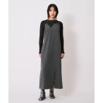 ショッピングマキシ ワンピース 「新作」フィブリルアシメキャミワンピース｜ウォッシャブル/セットアップ/オフィスカジュアル/オケージョン/ストレッチ/冬服