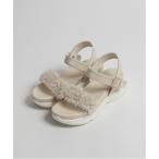 サンダル サステナブル チュールフリルスポーツサンダル レディース