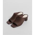 サンダル サステナブル スクエアトゥミュールサンダル レディース