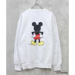 ショッピングミッキー トレーナー スウェット 「Disney/ディズニー」MICKEY ミッキーマウス 裏起毛 オーバーサイズ トレーナー メンズ レディース