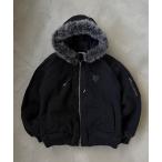 ショッピングハート ブルゾン アウター HEART LOGO DUCK FAUX-FUR BLOUSON / ハートロゴダックフェイクファーブルゾン メンズ レディース