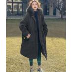 モッズコート コート ウエスト絞りのロングコート レディース