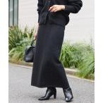 ショッピングスカート スカート 予約「セットアップ対応可」ブークレーヤーンタイトスカート