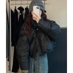 ダウンジャケット ダウン PU ショート丈 ダウンジャケット メンズ レディース