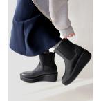 ブーツ 厚底サイドゴアブーツ「低反発スポンジ入り」 レディース
