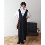 ワンピース 「WEB限定」イージーケアVネックワンピース