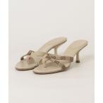 「GUCCI」 ミュール 36.5 ベージュ レ�