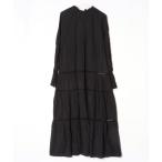 「SHENERY」 長袖ワンピース 38 ブラック レディース