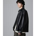 ショッピングnano 「NANO universe」 レザージャケット M ブラック メンズ