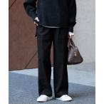 スラックス パンツ 「3サイズ展開/WEB限定/追加2」ウール混ドロストイージースラックス レディース