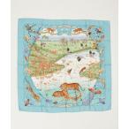 ショッピングHERMES 「HERMES」 水の休戦 カレ スカーフ - ブルー レディース