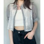 「Heather」 半袖シャツ FREE グレー レディース