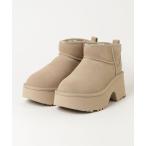 「UGG」 ムートンブーツ 8 ベージュ レディース