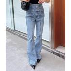 「INGNI」 ブーツカットデニムパンツ S ブルー系その他 レディース