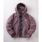 ブルゾン アウター 「71」「CONVERSE/コンバース」シープボア ワンポイントロゴ 切替 フードジャケット/ボアブルゾン レディース メンズ