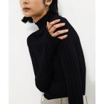 ニット セーター 「STUDIOUS/ステュディオス」Silk Viscorse Wide Rib KT/シルクビスコースワイドリブニット レディース