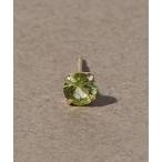 ショッピング天然石 ピアス 「片耳」「K10」天然石ラウンドカット一粒ピアス/定番/ユニセックス/推しカラー/誕生石 レディース メンズ