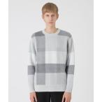 ショッピングブラックレーベル セーター ニット フェザークレストブリッジチェックニット メンズ