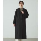 コート アウター フードロングウールコー