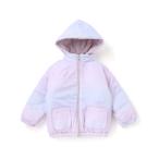 ショッピング柄 ダウン アウター 無地プリント柄リバーシブルコート(80~130cm) キッズ 子供服 男の子 女の子