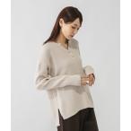 ショッピングトップス ニット セーター 毛玉になりにくいキーネック/579675 レディース