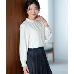 ブラウス シャツ フリルネックスタンド ブラウス レディース