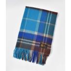 ストール マフラー オリジナルネームウールチェックストール レディース