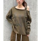 トレーナー スウェット 「日本ALAND限定」MAHAGRID／タトゥーBELTEDプルオーバー レディース