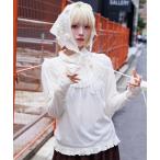 ショッピングハイネック tシャツ ヨークレース×リボンタートル レディース