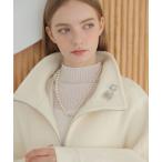 ブローチ ロゴモチーフ×スターブローチ レディース