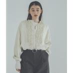 ショッピングクリップ ブラウス シャツ 「natural by clip」14リネンフリルブラウス レディース