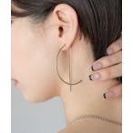 ショッピングサークル ピアス 「 金属アレルギー対応 」 ハーフサークルピアス サージカルステンレス レディース