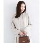 ニット セーター クロップド丈ニットフー