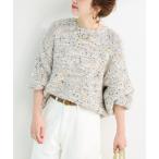 カーディガン 「追加7」手洗い可 / ポコポコヤーンミックス2WAYカーディガン レディース