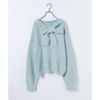 ショッピングリボン ニット セーター 「25quee」リボンニットフーディ/617709 レディース