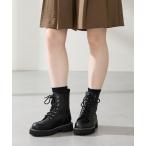 ブーツ 厚底 ラインストーン パーツ レースアップ ブーツ /56401 レディース