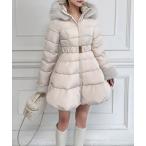 コート アウター ドレスミドルパフィーコート レディース
