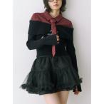 ニット セーター シャツレイヤードオフショルニット レディース