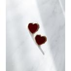 ピアス ゴールドエッジハートカラーピアス レディース
