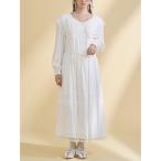 ショッピング花柄 ワンピース airy lace collarワンピース